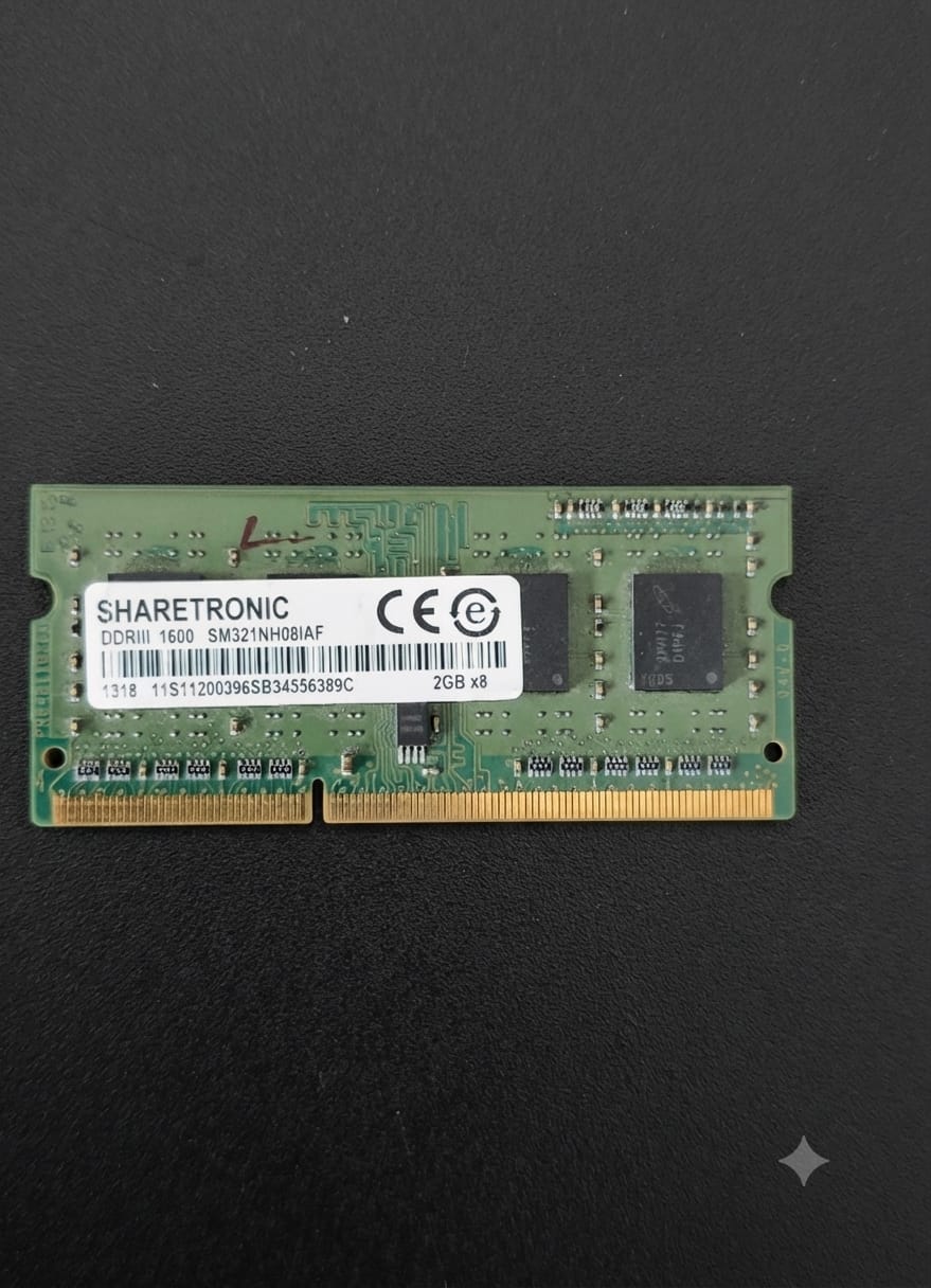 💾 ذاكرة لابتوب SHARETRONIC DDR3L 2GB 1600MHz