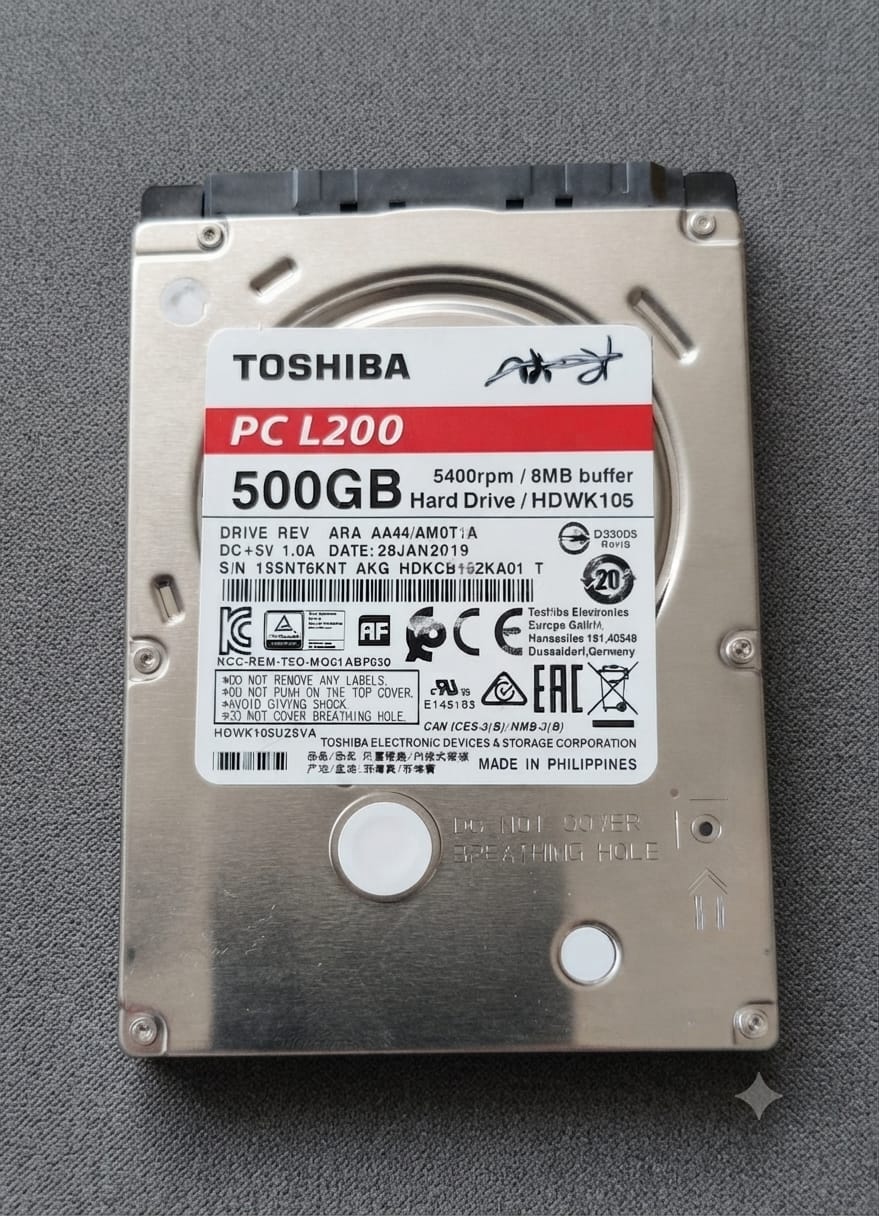 💾 هارد ديسك Toshibaسعة 500GB