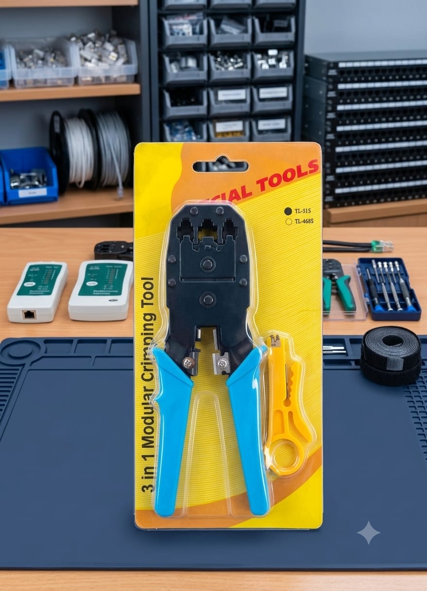 كماشة كبس شبكات 3 في 1 (Modular Crimping Tool)