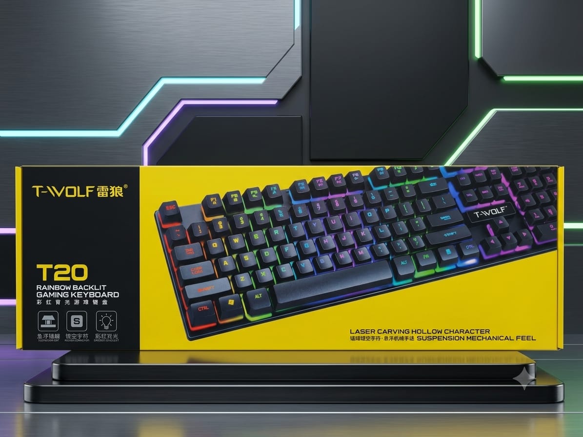 T-WOLF T20 RGB Gaming Keyboard